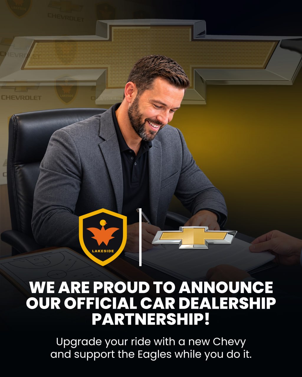 Chevrolet official car dealership partnership announcement